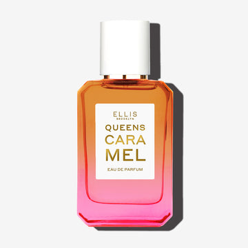 Queens Caramel 50ml Eau De Parfum on white background. | english_image