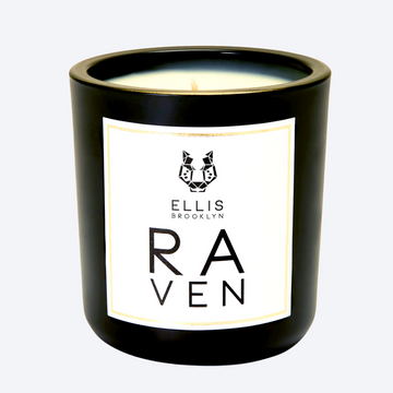 Raven 6.5 oz. Terrific Scented Candle on white background.
