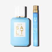 Salt 50ml Eau De Parfum 50ml and Salt 10ml Eau De Parfum Travel Spray on white background. | english_image
