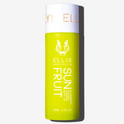 Sun Fruit 95ml Glistening Golden Scented Body Oil, on white background.