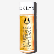 Vanilla Milk 95ml Shimmering Scented Body Oil on white background.