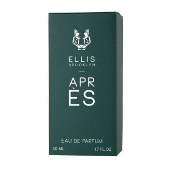 Apres 50ml Eau De Parfum box on white background.